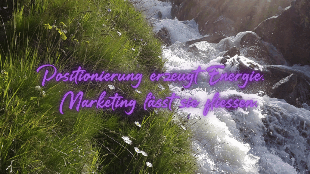 Positionierung erzeugt Energie – Marketing lässt sie fließen. Symbolbild für Markenentwicklung, Energiefluss und erfolgreiche Markenführung mit ConSOULt.
